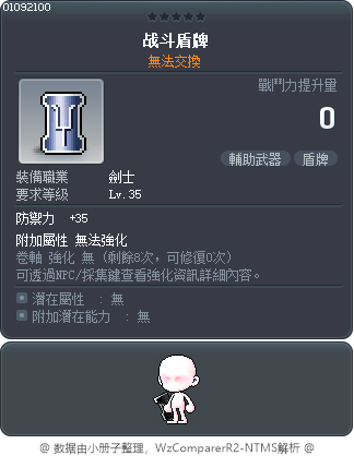 战斗盾牌 Tooltip