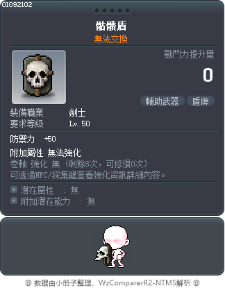 骷髅盾 Tooltip