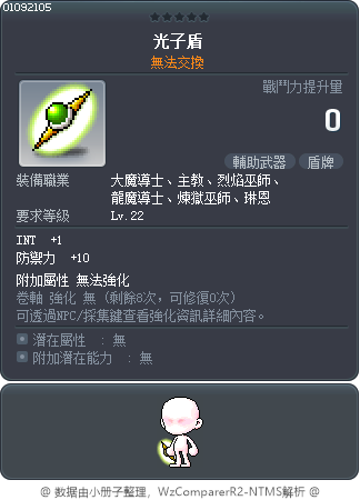 光子盾 Tooltip