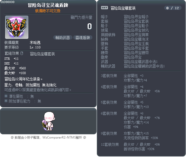 冒险岛寻宝灵魂盾牌 Tooltip
