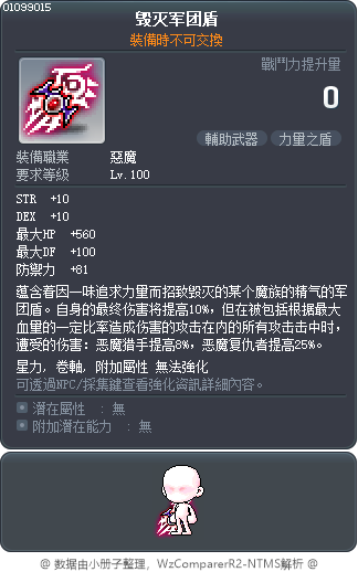 毁灭军团盾 Tooltip