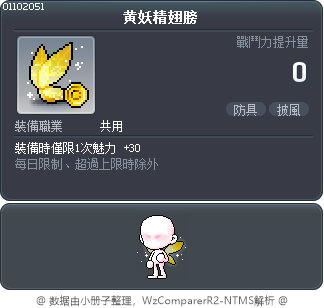 黄妖精翅膀 Tooltip