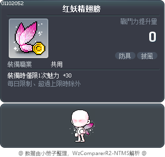 红妖精翅膀 Tooltip