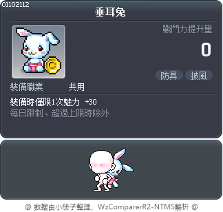 垂耳兔 Tooltip