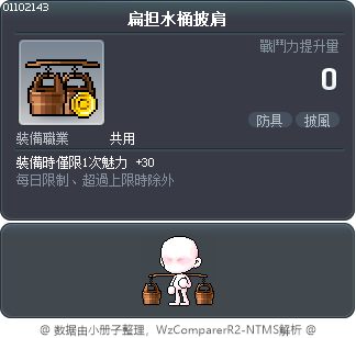 扁担水桶披肩 Tooltip