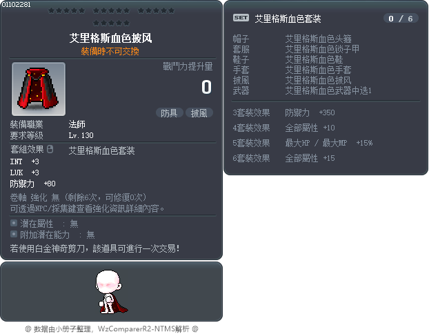 艾里格斯血色披风 Tooltip