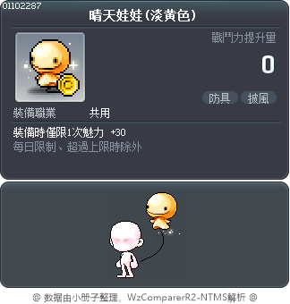 晴天娃娃(淡黄色) Tooltip