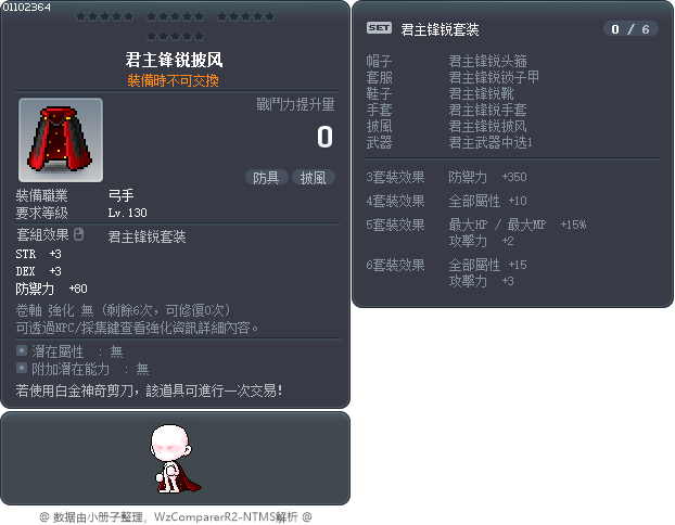 君主锋锐披风 Tooltip