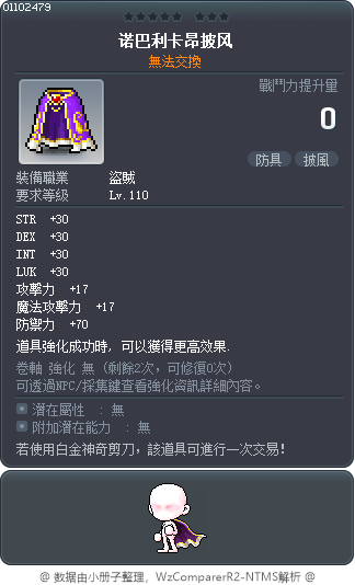 超新星萊卡翁斗篷 Tooltip