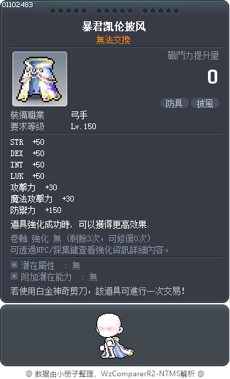 塔蘭特喀戎星斗篷 Tooltip