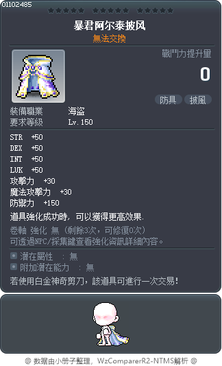 塔蘭特亞泰爾斗篷 Tooltip