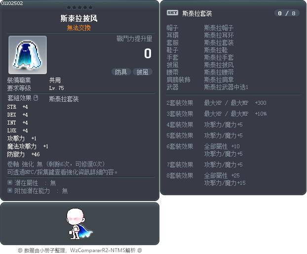 斯泰拉披风 Tooltip
