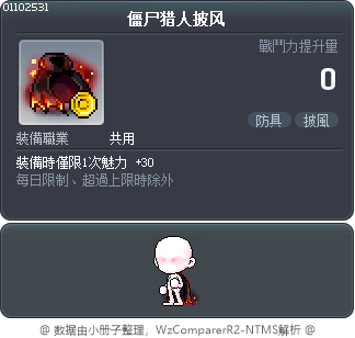 僵尸猎人披风 Tooltip