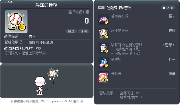 浮漾的棒球 Tooltip