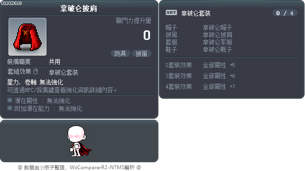 拿破仑披肩 Tooltip