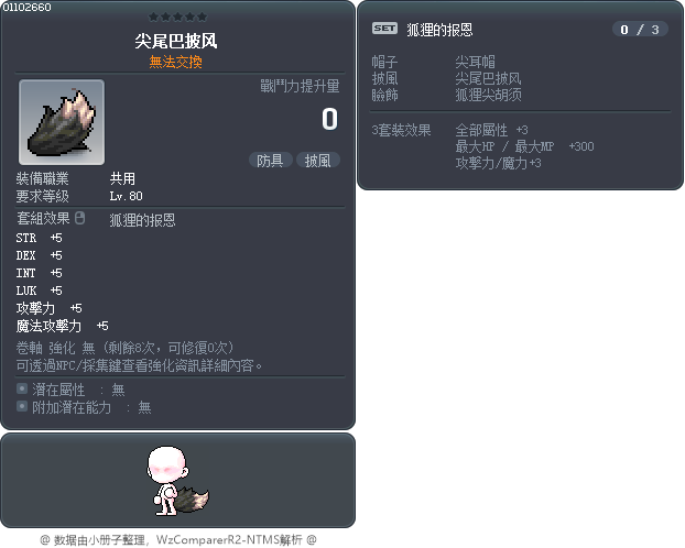 尖尾巴披风 Tooltip