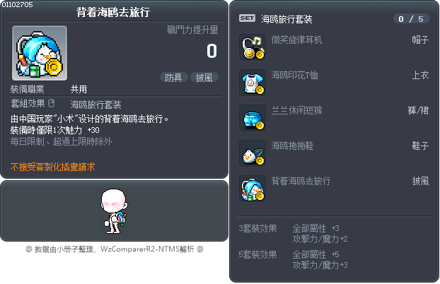 背着海鸥去旅行 Tooltip