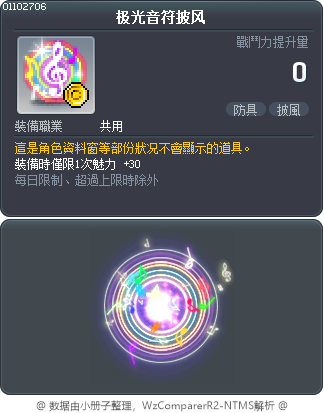 极光音符披风 Tooltip