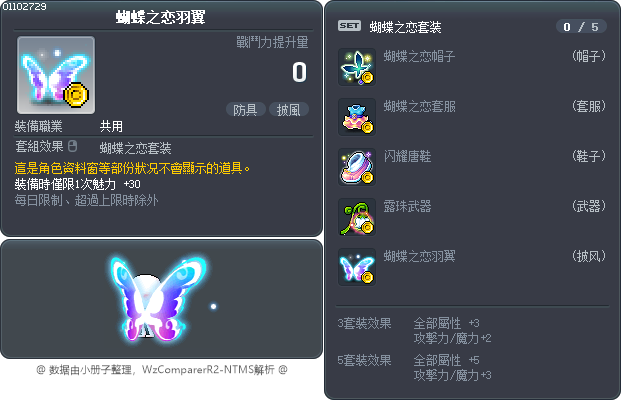 蝴蝶之恋羽翼 Tooltip