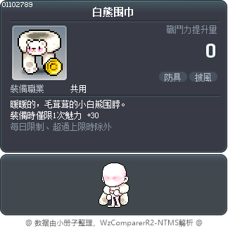 白熊围巾 Tooltip