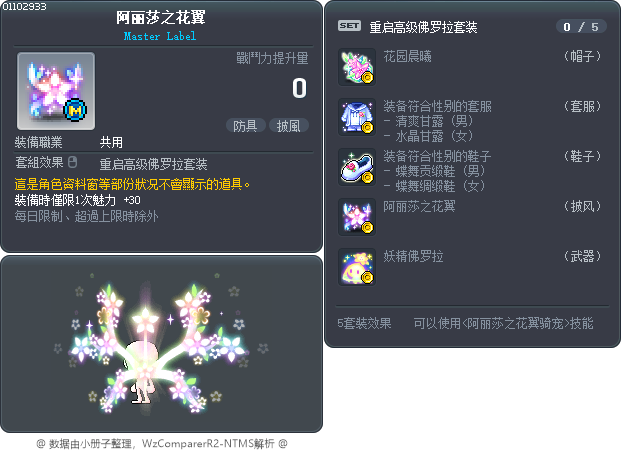 阿丽莎之花翼 Tooltip