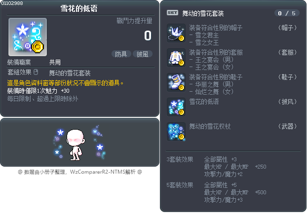雪花的低语 Tooltip