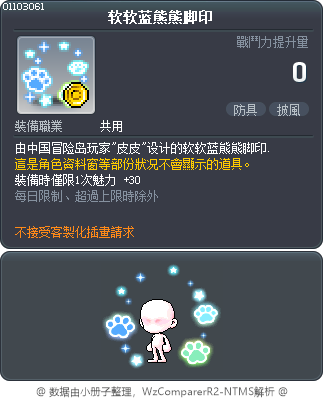 软软蓝熊熊脚印 Tooltip
