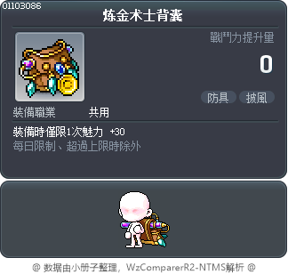 炼金术士背囊 Tooltip