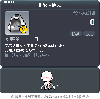 艾尔达披风 Tooltip