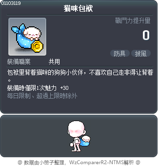猫咪包袱 Tooltip