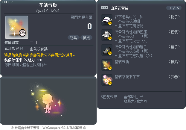 圣洁气质 Tooltip