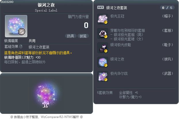 银河之夜 Tooltip