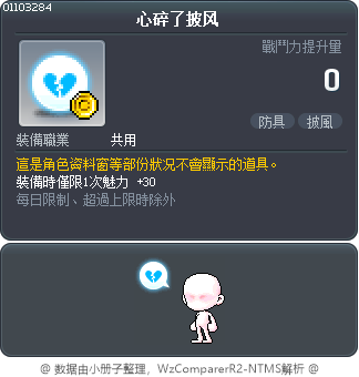 心碎了披风 Tooltip