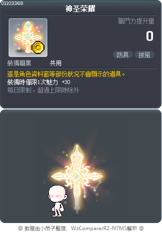神圣荣耀 Tooltip