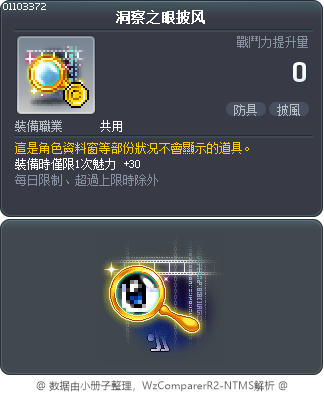 洞察之眼披风 Tooltip