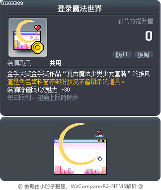 登录魔法世界 Tooltip