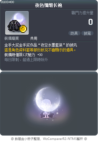 夜色绸缎长袍 Tooltip