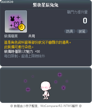紫夜星辰兔兔 Tooltip