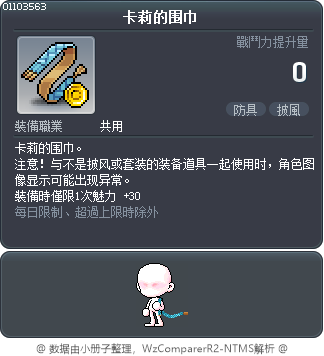卡莉的围巾 Tooltip
