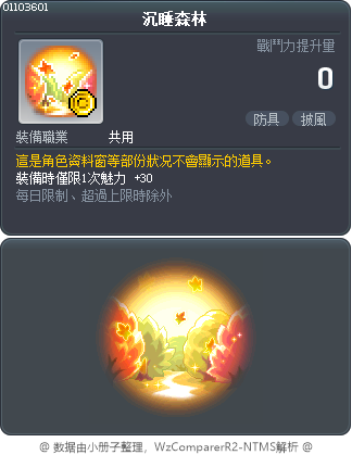 沉睡森林 Tooltip