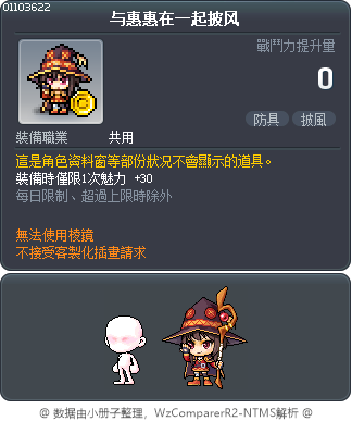 与惠惠在一起披风 Tooltip