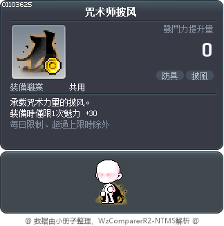 咒术师披风 Tooltip