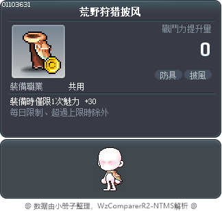 荒野狩猎披风 Tooltip
