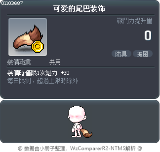 可爱的尾巴装饰 Tooltip