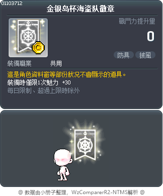 金银岛杯海盗队徽章 Tooltip