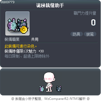 诡秘裁缝助手 Tooltip