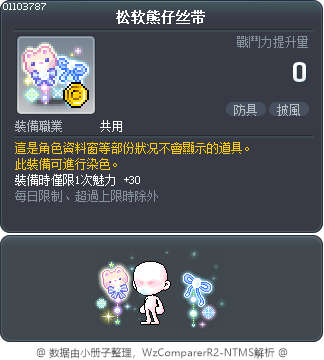 松软熊仔丝带 Tooltip