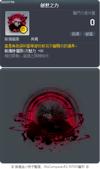 创世之力 Tooltip