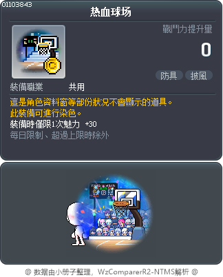 热血球场 Tooltip