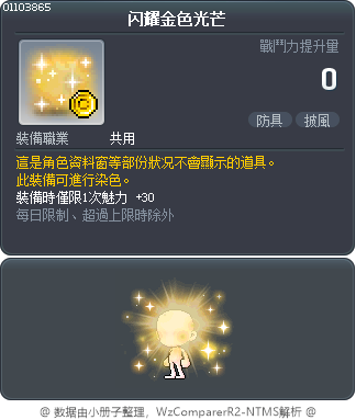 闪耀金色光芒 Tooltip